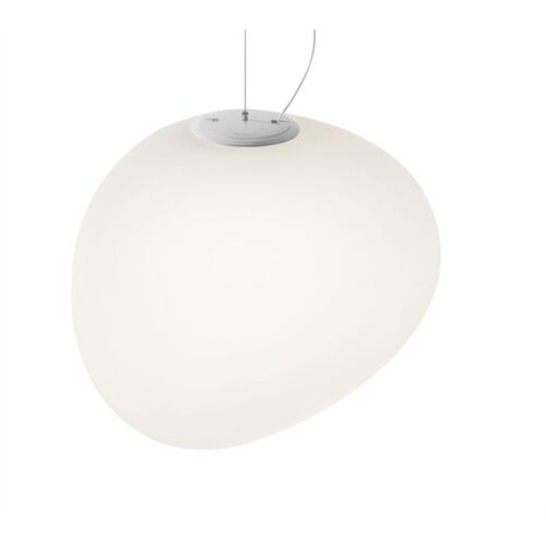 Foscarini GREGG GRANDE SOSPENSIONE E27 RETROFIT BIANCO H.3,5