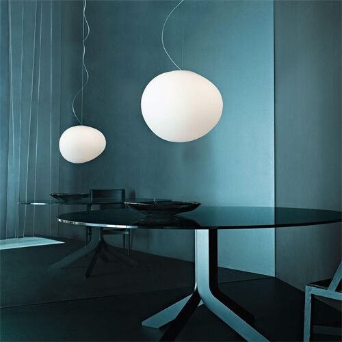 Foscarini GREGG GRANDE SOSPENSIONE E27 RETROFIT BIANCO H.3,5