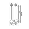 Foscarini Glas-Pendelleuchte GREGG PICCOLA G9 D=13/11cm