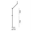 Artemide Stehleuchte m.Fuß DEMETRA READING LED 8W 730Lm