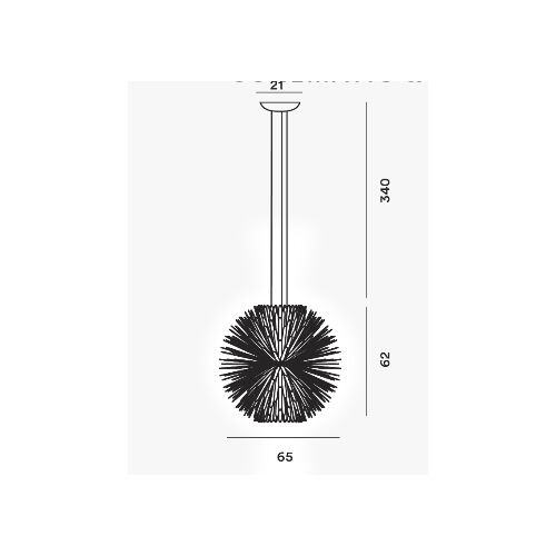 Foscarini Pendelleuchte SUN LIGHT OF LOVE 32W 2700K 3170Lm