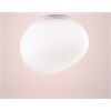 Foscarini Wandleuchte GREGG MEDIA SEMI E27 Glas weiß/Sockel
