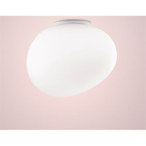 Foscarini Wandleuchte GREGG MEDIA SEMI E27 Glas weiß/Sockel