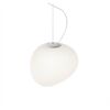 Foscarini Pendelleuchte GREGG MIDI E14 Glas weiß/Halter