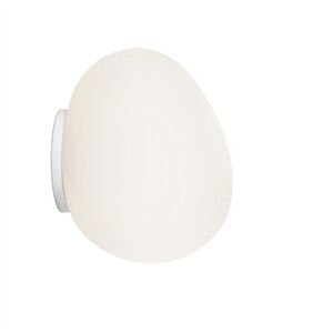 Foscarini Wand/Deckenleuchte GREGG MIDI E14 Glas weiß/Halter