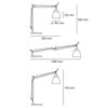 Artemide Tisch TOLOMEO BASCULANTE Body Fuß-Alu/Schirm 18cm