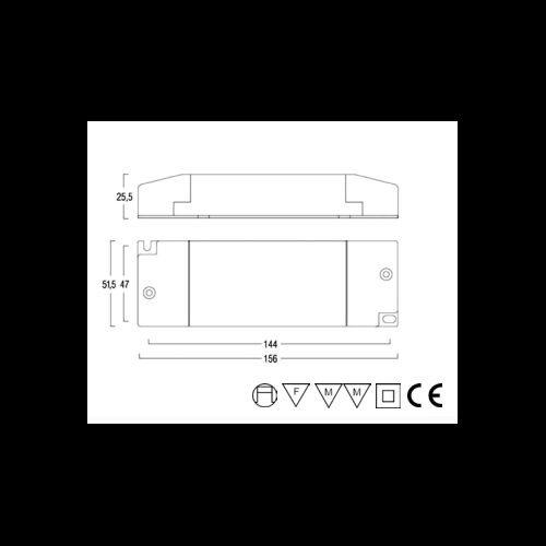 ARDITI LED Dimmer Master In=Out 12V-24V 12A (800581)