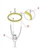 FLOS Ersatzteile HalteRing Diffusorbefestigung Romeo Moon S2/F/T2