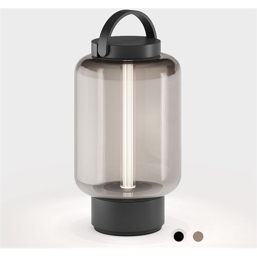 IP44.de Akkuleuchte -QU- LED 2W 2700K, Glas Amber, Body