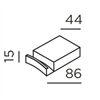 IP44.de Wandbefestigung -QU HOOK- Aluminiumguss lackiert