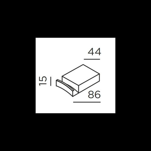 IP44.de Wandbefestigung -QU HOOK- Aluminiumguss lackiert