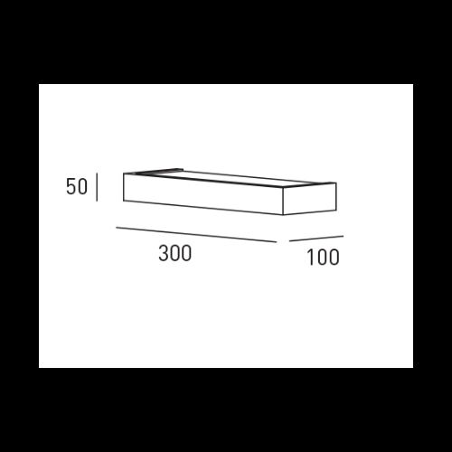 DLS Wandleuchte BRICK 30 LED 2700K 2160Lm PhasDimb.