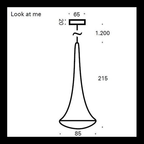 Top Light Pendelleuchte LOOK AT ME LED 8W 2700K Linse Klar