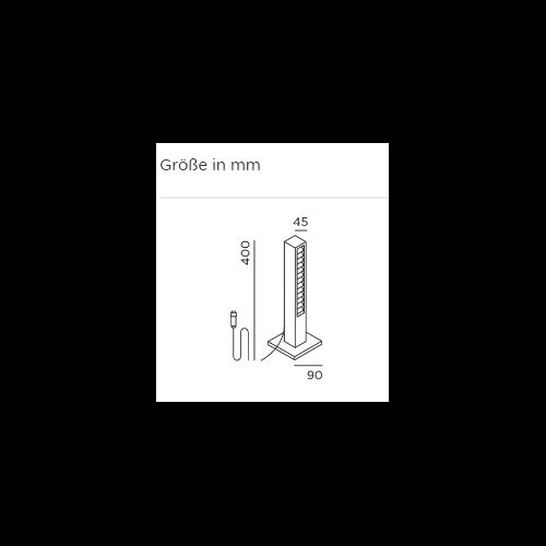 IP44.de lin 40 base connect Pollerleuchte 9W/164 lm 2700K