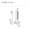 IP44.de lin 40 base connect Pollerleuchte 9W/164 lm 2700K