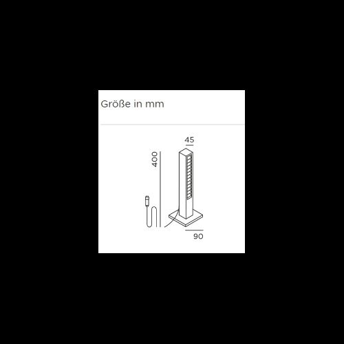 IP44.de lin 40 base connect Pollerleuchte 9W/164 lm 2700K