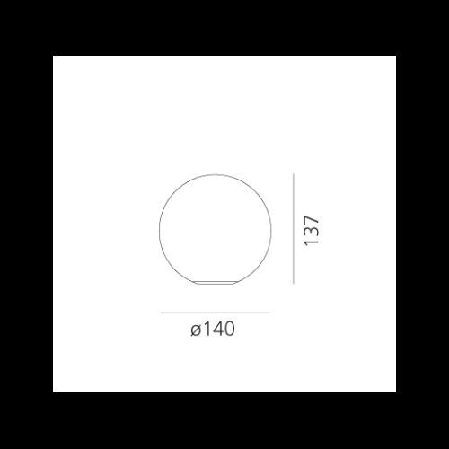 Artemide Tischleuchte DIOSCURI 14 TABLE Fassung E14