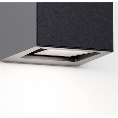 IP44.de Außen Wandleuchte gap Q 12W/350 lm dimmbar