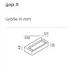 IP44.de Außen Wandleuchte gap X 12W/272 lm dimmbar