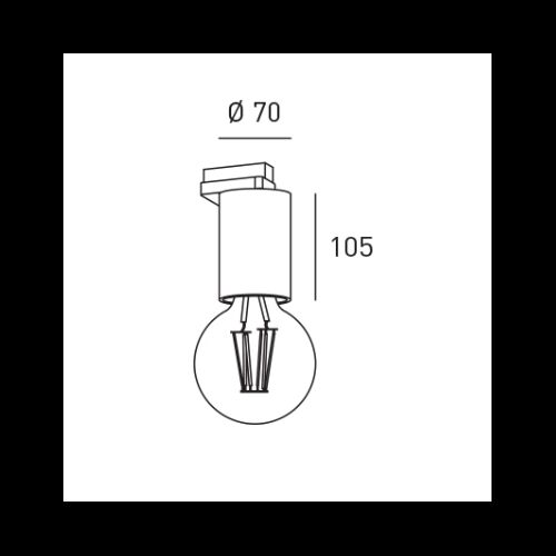 DLS 3-Phasen Stromschienenstrahler SOHO P3 E27 ohne LM