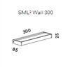 SERIEN Wandleuchte SML² Wall 300 LED 20W/2090lm dim.