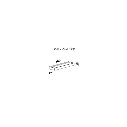 SERIEN Wandleuchte SML² Wall 300 LED 20W/2090lm dim.