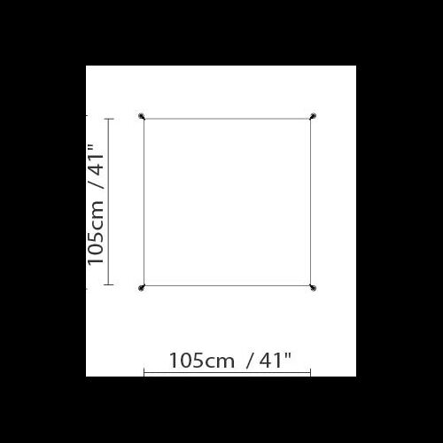 B.LUX Textildiffuser-VEROCA 2-Segel 105x105cm feuerfest