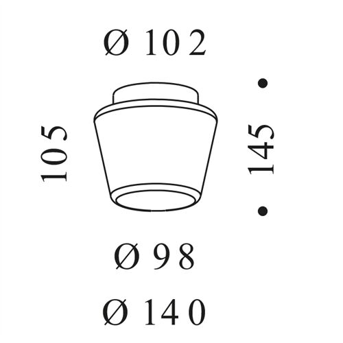 SERIEN Deckenleuchte ANNEX Ceiling S LED 9W/1020lm dim.