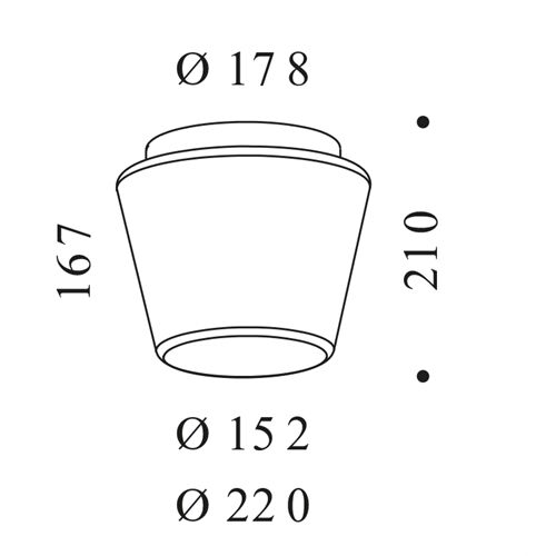 SERIEN Deckenleuchte ANNEX Ceiling M LED 20W/1450lm dim.