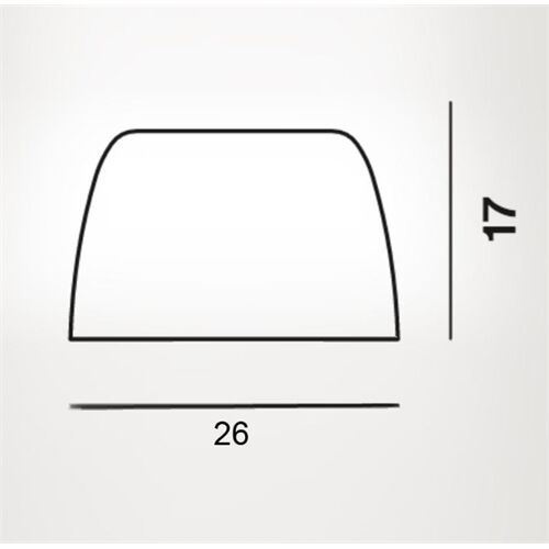 Foscarini ERSATZGLAS LUMIERE GRANDE WARMWEISS H17 D26cm