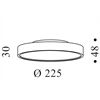 SERIEN SLICE² PI Ceiling M direkt/indir 17W 2700K PhasDim