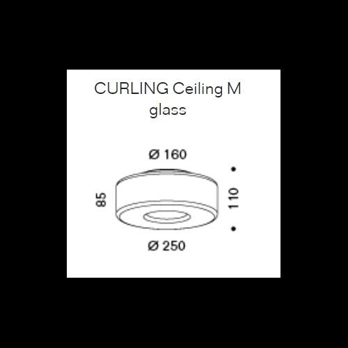SERIEN CURLING Ceiling S - M - L Triac dim.