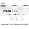 SERIEN CURLING Ceiling S - M - L Triac dim.