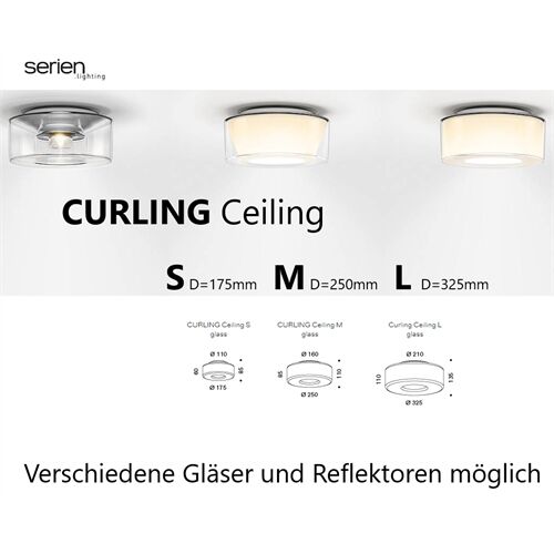 SERIEN CURLING Ceiling S - M - L Triac dim.