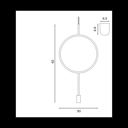 Northern Lighting CIRCLE Pendelleuchte E14 dimmbar