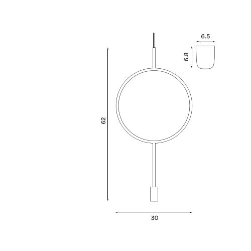 Northern Lighting CIRCLE Pendelleuchte E14 dimmbar