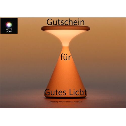 MitteLicht Gutschein -75€- für unsere Artikel & Leistungen