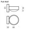 Top Light Puk Mini Wall LED ohne Gläser/Linsen