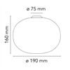 FLOS Wand/Deckenleuchte GLO-BALL C/W ZERO Fassung E14