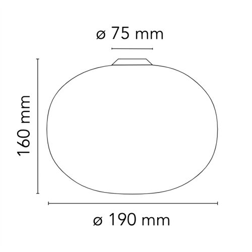FLOS Wand/Deckenleuchte GLO-BALL C/W ZERO Fassung E14