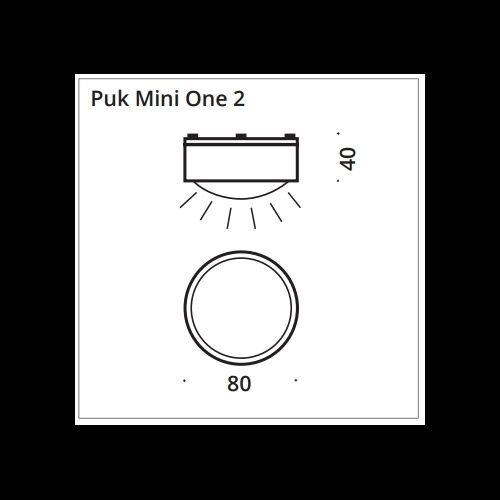 Top Light Puk Mini One 2 LED 8W 600Lm 2800K D80 H57mm