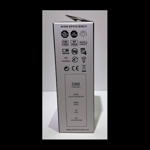 FLOS Leuchtmittel Röhre LED E27 20W 2700K 2300Lm D=46 H=140mm Dimb.