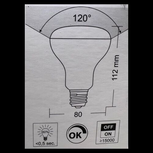 FLOS Leuchtmittel Reflektorlampe LED E27 R80 13W 1250Lm 2700K Dimb.