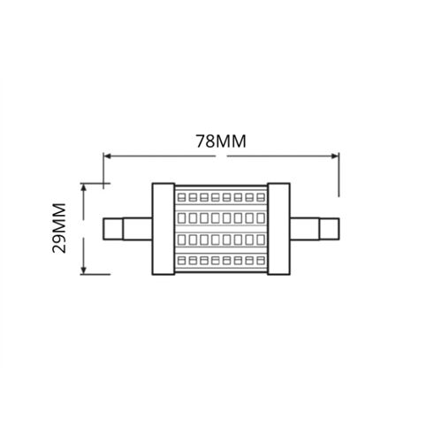 LEDVANCE LED LINE78 75 DIM 9.5W 827 R7S P 1055lm