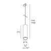 DLS BALI HANGING 3~Adapter, 230V GU10 D=76 H=275mm