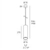 DLS Pendelleuchte HANGING BALI 230V GU10 D=76 H=275mm