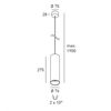 DLS BALI - Pendelleuchte 230V GU10 D=76 H=275mm