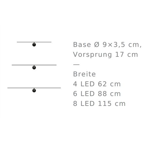 Catellani&Smith LIGHT STICK CW 6 LED 6W 2700Lm 840Lm 880mm