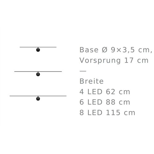 Catellani&Smith LIGHT STICK CW 8 LED 8W 2700Lm 1120Lm 1150mm