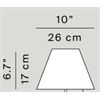 Luceplan Schirm für COSTANZINA Kunststoff H=170 D=260mm